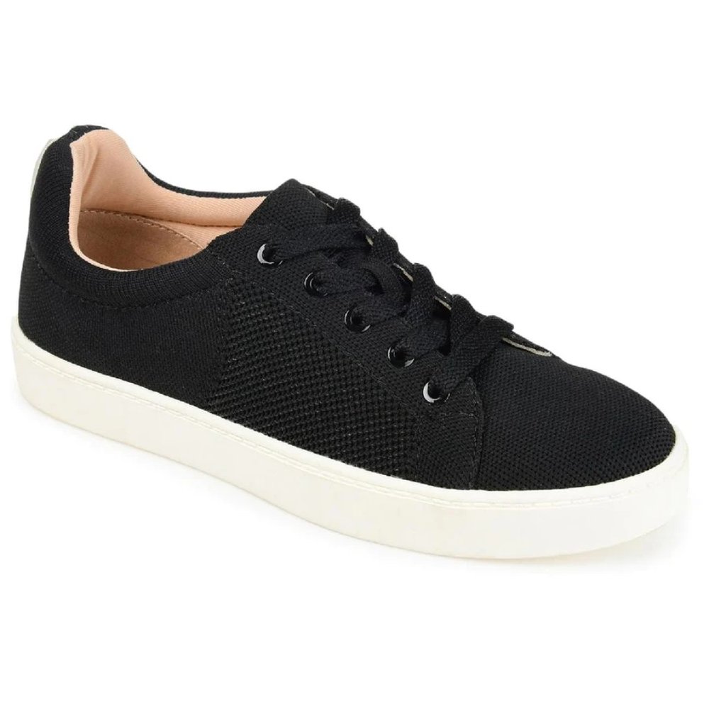 NWT Journee Collection Womens Comfort Foam Black Kimber Lace Up Sneaker SIZE 7